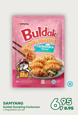 Amazing Oriëntal Samyang Buldak Dumpling Carbonara aanbieding
