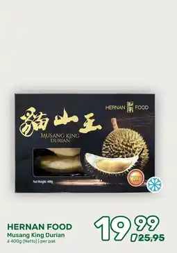 Amazing Oriëntal hernan food musang king durian aanbieding