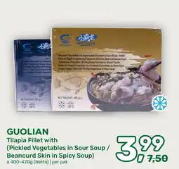Amazing Oriëntal Guolian Tilapia Fillet with (Pickled Vegetables in Sour Soup / Beancurd Skin in Spicy Soup) aanbieding