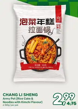 Amazing Oriëntal Chang Li Sheng Army Pot (Rice Cake & Noodles with Kimchi Flavour) aanbieding