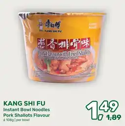 Amazing Oriëntal Kang Shi Fu Instant Bowl Noodles Pork Shallots Flavour aanbieding
