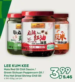 Amazing Oriëntal Lee Kum Kee Mala Red Oil Chili Sauce / Green Sichuan Peppercorn Oil / Fire Hot Dried Shrimp Chili Oil aanbieding