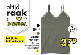 Wibra Singlet met khant S-XL aanbieding