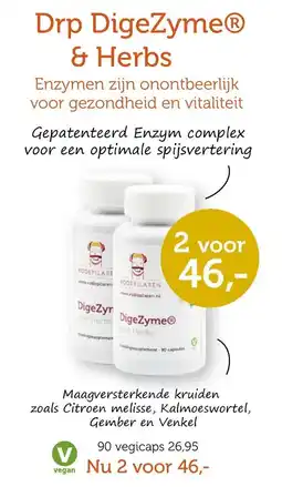 De Rode Pilaren Drp DigeZymeⓇ & Herbs Enzymen zijn onontbeerlijk voor gezondheid en vitaliteit Gepatenteerd aanbieding