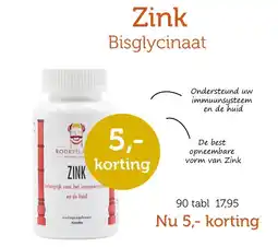 De Rode Pilaren Zink Bisglycinaat aanbieding