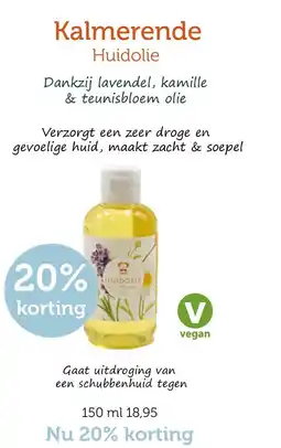De Rode Pilaren Kalmerende Huidolie aanbieding
