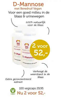 De Rode Pilaren D-Mannose met Beredruif Vegan aanbieding