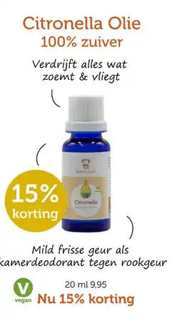 De Rode Pilaren Citronella Olie 100% zuiver aanbieding