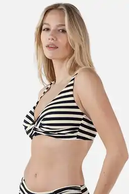 Wehkamp Barts voorgevormde bikinitop Yadbor zwart/ecru aanbieding