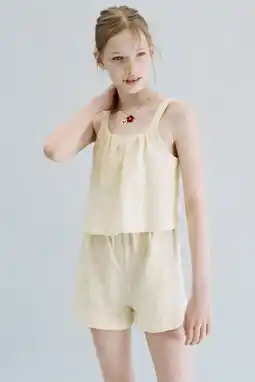Wehkamp Mango Kids playsuit - beige aanbieding