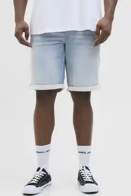 Wehkamp JACK & JONES PLUS SIZE JJIRICK JJICON denim regular short blue denim aanbieding