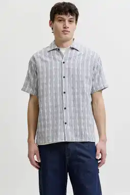 Wehkamp JACK & JONES PREMIUM relaxed casual overhemd grijsblauw aanbieding