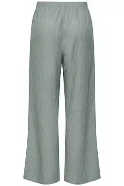 Wehkamp ONLY wide leg highwaist casual broek lichtgroen aanbieding