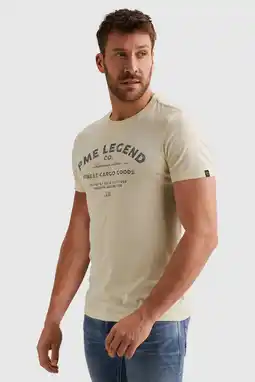 Wehkamp PME Legend regular T-shirt ecru aanbieding