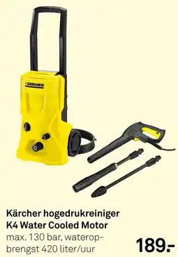 Karwei Kärcher hogedrukreiniger K4 Water Cooled Motor aanbieding