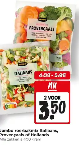 Jumbo Jumbo roerbakmix italiaans, provençaals of hollands aanbieding