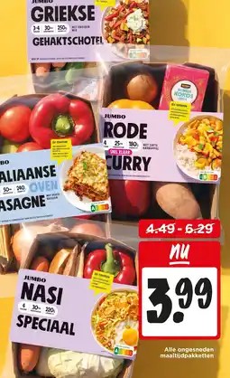 Jumbo Alle ongesneden maaltijdpakketten aanbieding
