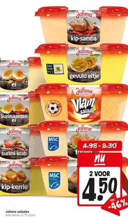 Jumbo Johma salades aanbieding
