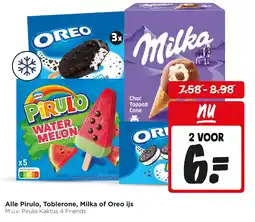 Jumbo Alle pirulo, toblerone, milka of oreo ijs aanbieding