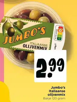 Jumbo Jumbo's italiaanse olijvenmix aanbieding