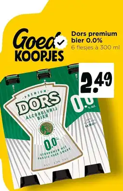 Jumbo Dors premium bier 0.0% aanbieding