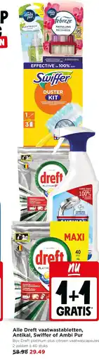Jumbo Alle dreft vaatwastabletten, antikal, swiffer of ambi pur aanbieding