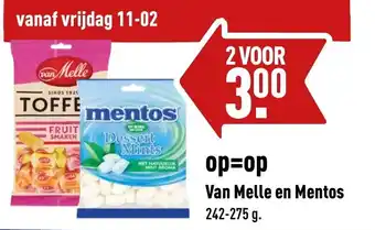 ALDI Van melle en mentos 242-275g aanbieding