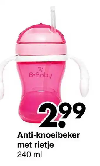 Wibra Anti-knoeibeker 240ml aanbieding