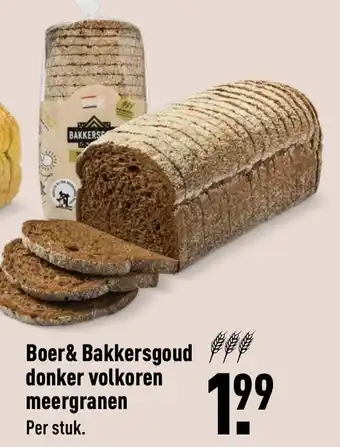 ALDI Boer& bakkersgoud donker volkoren meergranen aanbieding