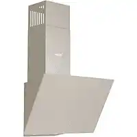Bol.com Wiggo WE-E513G(C) - Schuine Afzuigkap - 50 cm - Creme Glas - LED verlichting - Touch Control aanbieding