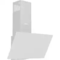 Bol.com Wiggo WE-E613G(W) - Schuine Afzuigkap - 60 cm - Wit Glas aanbieding