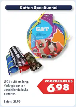 Huisdier Voordeelshop Katten speeltunnel aanbieding