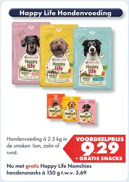 Huisdier Voordeelshop Happy life hondenvoeding aanbieding