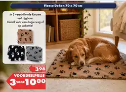 Huisdier Voordeelshop Fleece deken aanbieding