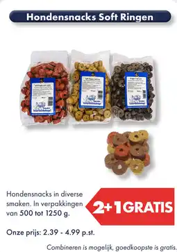 Huisdier Voordeelshop Hondensnacks soft ringen aanbieding