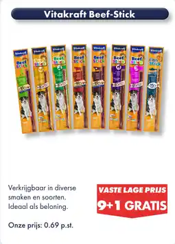 Huisdier Voordeelshop Vitakraft beef-stick aanbieding
