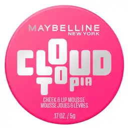 Kruidvat Maybelline New York Cloudtopia Pink Daydream Cheek & Lip Mousse aanbieding