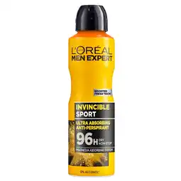 Kruidvat L'Oréal Paris Men Expert Invincible Deodorant Spray aanbieding