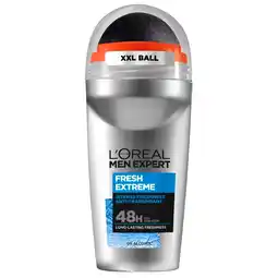 Kruidvat L'Oréal Paris Men Expert Fresh Extreme Deodorant Roller aanbieding