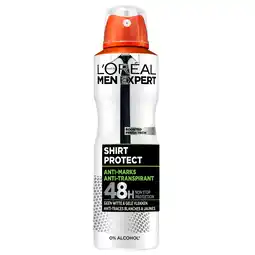 Kruidvat L'Oréal Paris Men Expert Shirt Protect 48H Antitranspirant Deodorant Spray aanbieding