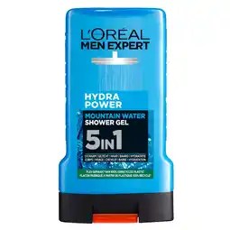Kruidvat L'Oréal Paris Men Expert Hydra Power Mountain Water 5-in-1 Showergel aanbieding