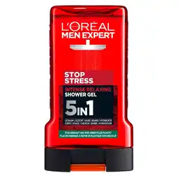 Kruidvat L'Oréal Paris Men Expert Stop Stress Intense Relaxing 5-in-1 Showergel aanbieding