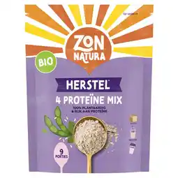 Albert Heijn Zonnatura Herstel 4 proteïne mix aanbieding