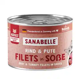 Zooplus Sanabelle Vlees in Saus 6 x 180 g Kattenvoer - Rund & Kalkoen aanbieding