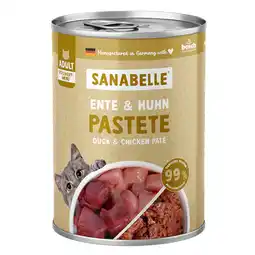Zooplus Sanabelle All Meat Kattenvoer 6 x 400 g - Eend & Kip aanbieding