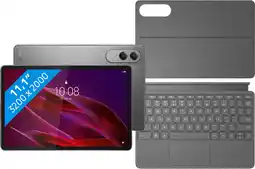 Coolblue Lenovo Yoga Tab 11,1 inch 256GB Wifi Grijs met Stylus + Toetsenbord Hoes QWERTY aanbieding