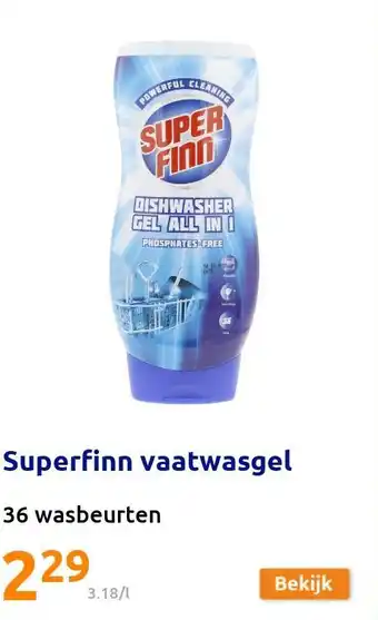 Action Superfinn vaatwasgel aanbieding