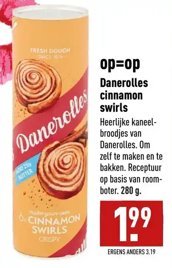 ALDI Danerolles cinnamon swirls 280g aanbieding