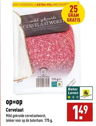 ALDI Cervelaat 175g aanbieding