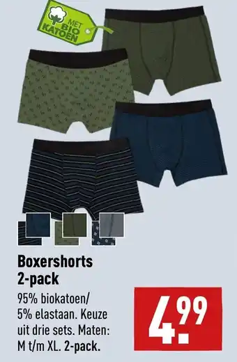 ALDI Boxershorts 2-pack aanbieding